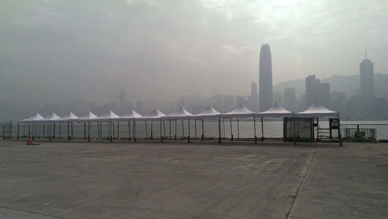 全港唯一大量白色頂布帳篷